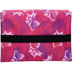 Uchiwa Couverture de Manga Étang à Poissons 24 cm