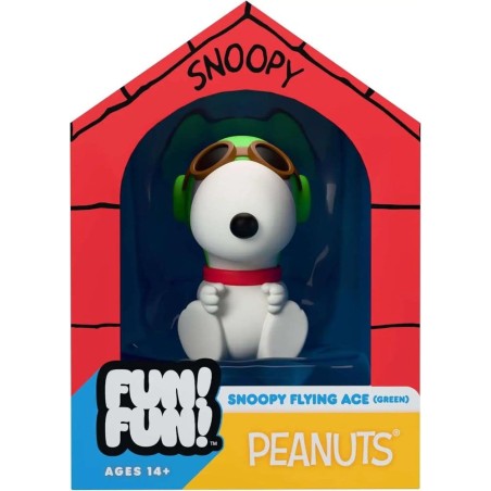 Vintage Peanuts Fun! Fun! figurine mini Snoopy (Green Hat Flying Ace)