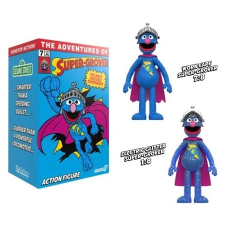 1, rue Sésame ReAction figurine Super Grover (W/Chase)