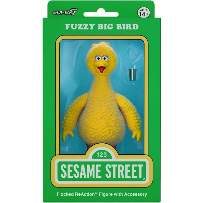 1, rue Sésame ReAction figurine Big Bird (Flocked)
