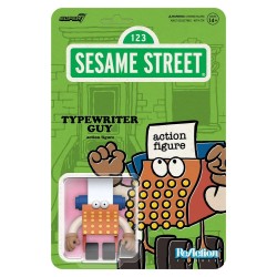 1, Rue Sésame figurine ReAction Wave 06 Typewriter Guy 10 cm      