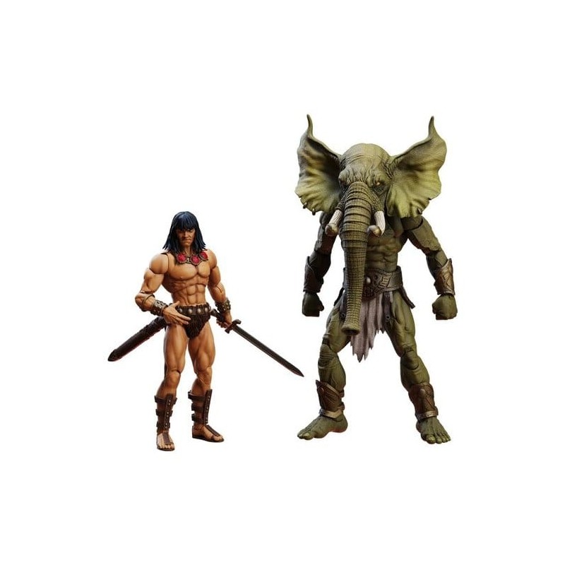 Conan le Barbare Epic H.A.C.K.S. figurines The Tower of the Elephant Set: Young Conan and Yag Kosha