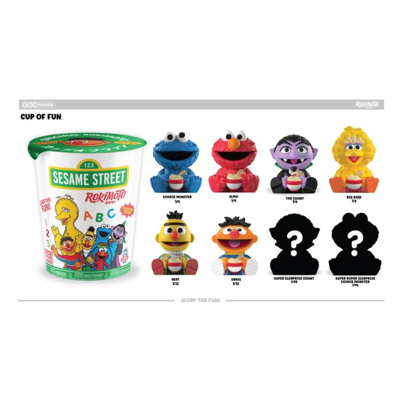 Sesame Street Rokimoto Cup of Fun présentoir figurines Blind Box Wave 1 10 cm (12)