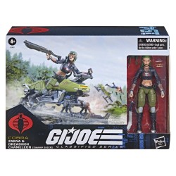 G.I. Joe Classified Series figurine et véhicule no.194 Zanya et Dreadnok Chameleon (Swamp Skier) 15 cm