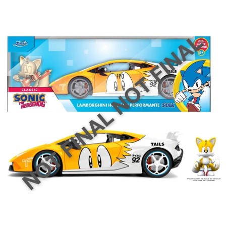 Sonic Diecast Vehicle 1:24 Tails Lamborghini Huracan 19 cm