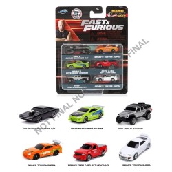 Fast & Furious Pack de 6 Nano Cars