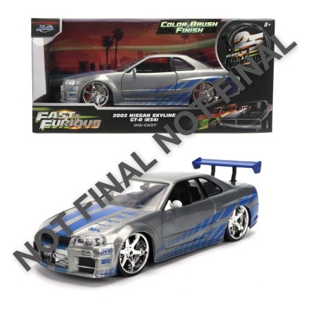 Fast & Furious Diecast Vehicle 1:24 Anniversary Nissan Skyline 19 cm
