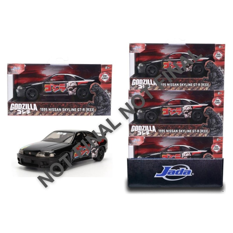 Godzilla assortiment Véhicule 1:32 Nissan Skyline GT-R R33 (6)