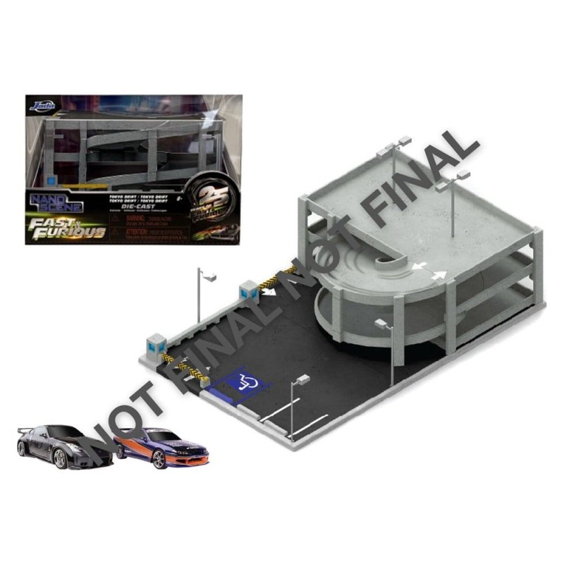 Fast & Furious Nano Scene Diorama Tokyo Drift Garage