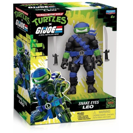 Tortues Ninja x G.I. Joe Crossover Classics figurine Leonardo x Snake Eyes 12 cm