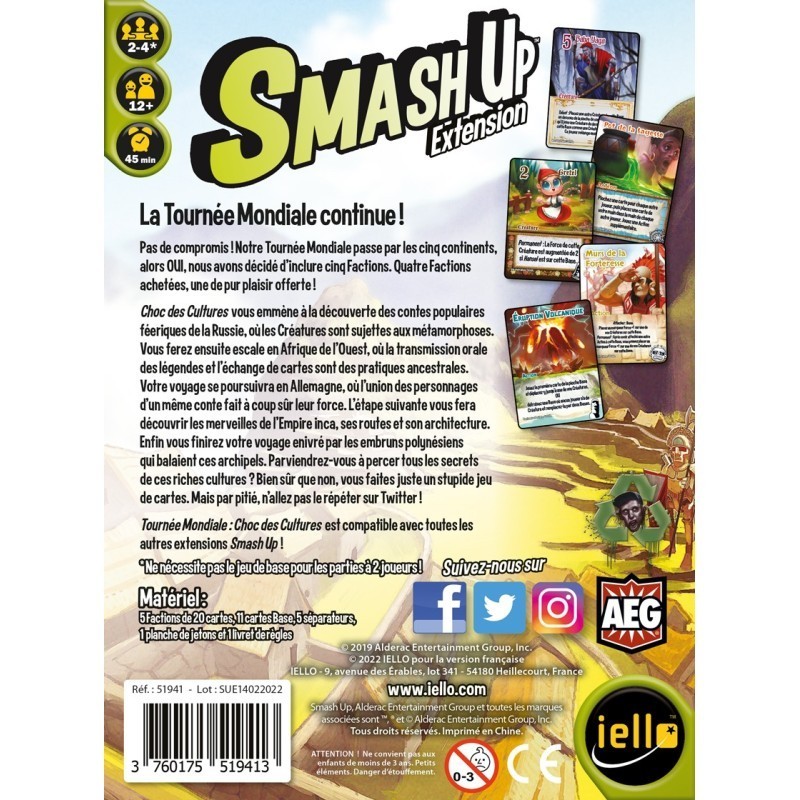 Smash Up - Tournée Mondiale - Choc des Cultures