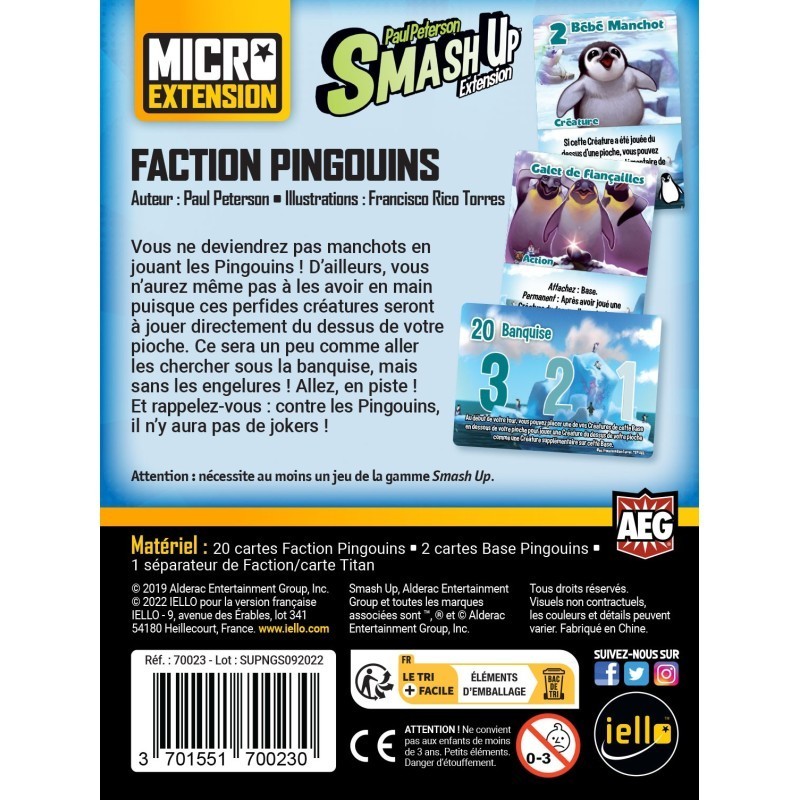 Smash Up - Micro Extension - Pingouins