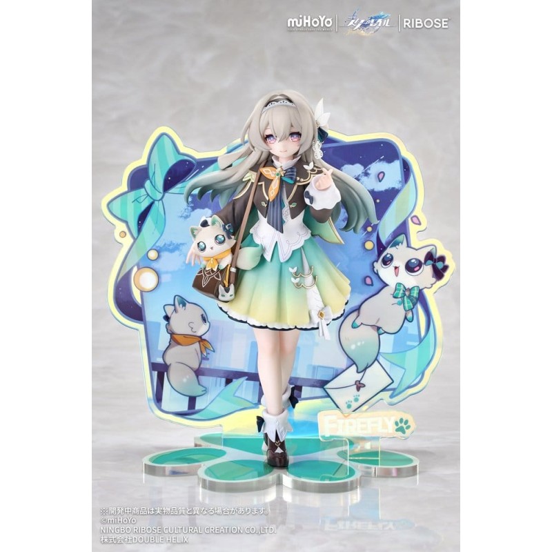 Honkai: Star Rail Rise Up+ Chibi Cat Series figurine mini Firefly Ver. 18 cm