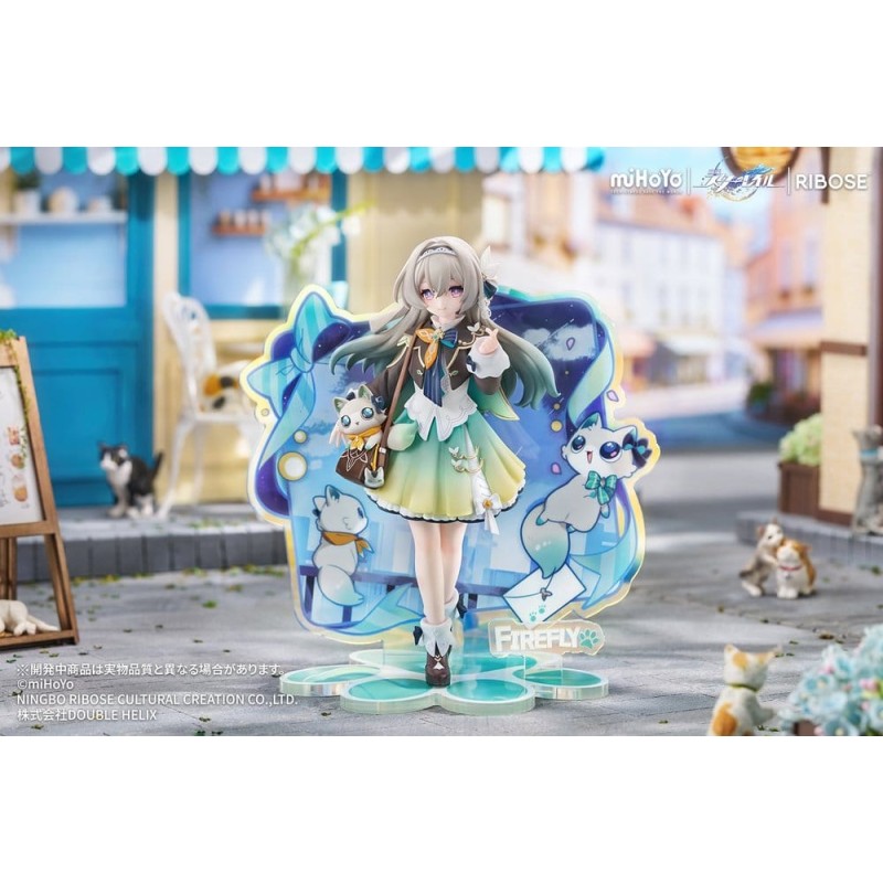 Honkai: Star Rail Rise Up+ Chibi Cat Series figurine mini Firefly Ver. 18 cm