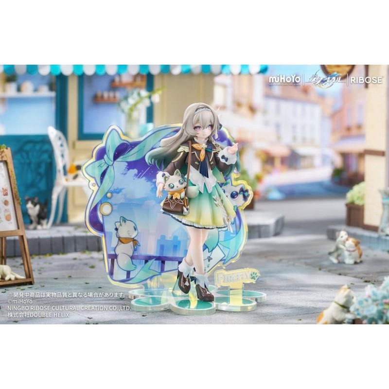 Honkai: Star Rail Rise Up+ Chibi Cat Series Mini Figure Firefly Ver. 18 cm