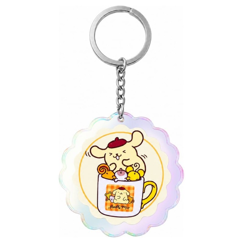 Sanrio Acrylic Keychain Pompompurin 30th Anniversary Squishy Cute Purin 01