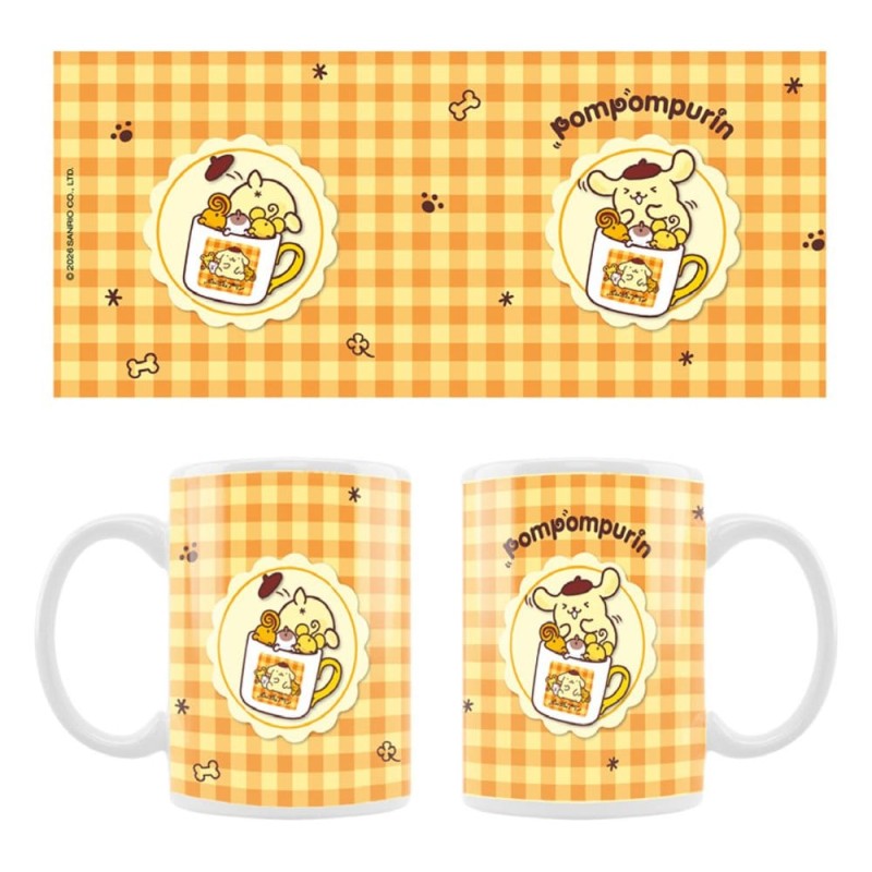 Sanrio mug Pompompurin Squishy Cute Purin 03