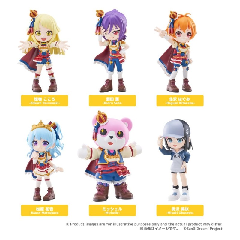 BanG Dream! PalVerse Mini Figures Hello, Happy World! Blind Box Display (6)