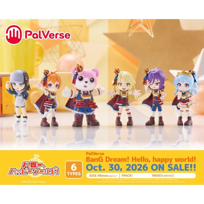 BanG Dream! présentoir boîte-mystère figurines mini PalVerse Hello, Happy World! (6)