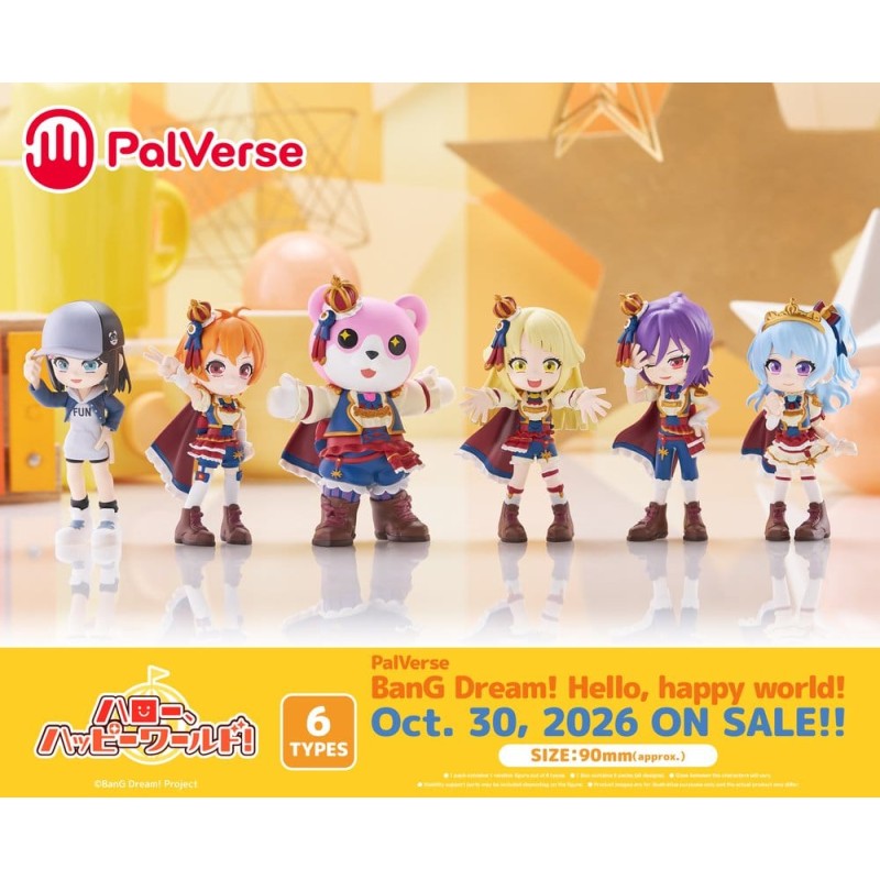 BanG Dream! présentoir boîte-mystère figurines mini PalVerse Hello, Happy World! (6)