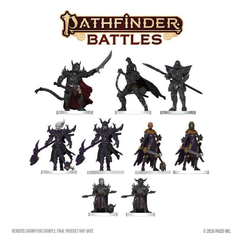 Pathfinder Battles Boxed miniatures prépeintes Hellknight Vanguard 20 cm