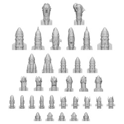 Green Stuff World- 3D Printed - Armurerie - Missiles et roquettes Orks