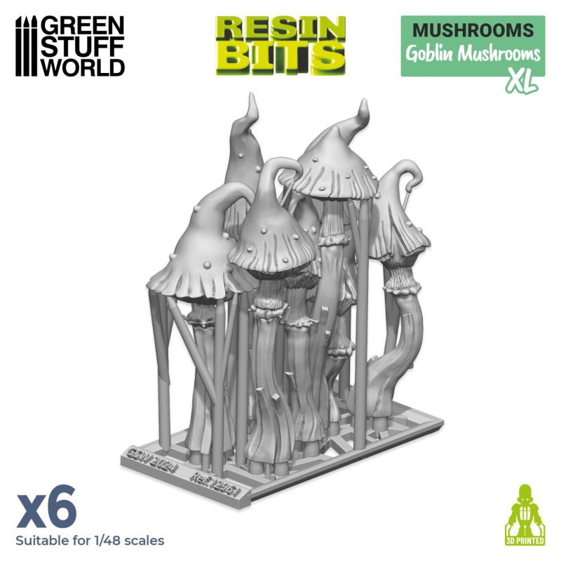 Green Stuff World- 3D Printed - Plantes - Champignons gobelin XL