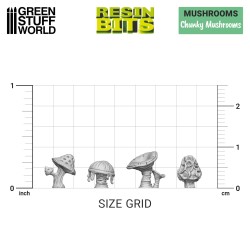 Green Stuff World- 3D Printed - Plantes - Champignons épais