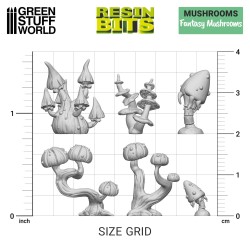 Green Stuff World - 3D-geprint - Planten - Fancy paddenstoelen