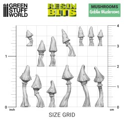 Green Stuff World- 3D Printed - Plantes - Champignons gobelin
