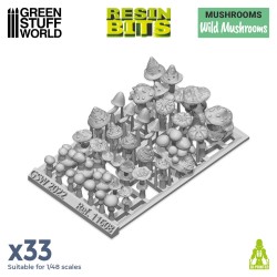 Green Stuff World - 3D-geprint - Planten - Wilde paddenstoelen
