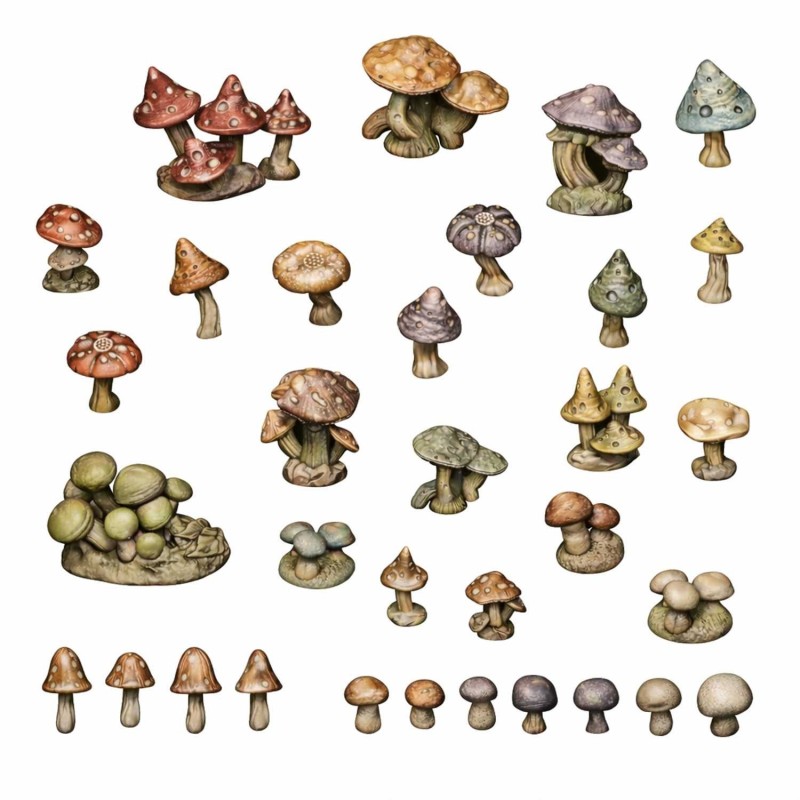 Green Stuff World - 3D-geprint - Planten - Wilde paddenstoelen
