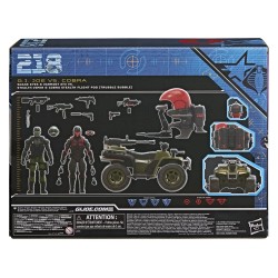 G.I. Joe Classified Series Action Figure & Vehicle Set Snake Eyes & Varmint ATV vs. Stealth Viper & Cobra Stealth Flight Pod ...