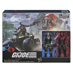 G.I. Joe Classified Series Action Figure & Vehicle Set Snake Eyes & Varmint ATV vs. Stealth Viper & Cobra Stealth Flight Pod ...