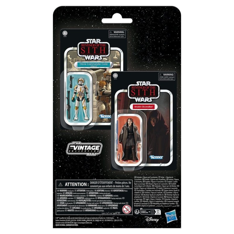 Star Wars Episode III Vintage Collection Action Figure 2-Pack Anakin Skywalker & Clone Commander Cody (Utapau) 10 cm