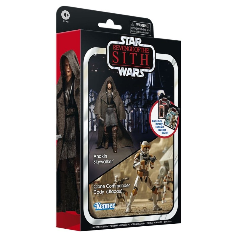 Star Wars Episode III Vintage Collection Action Figure 2-Pack Anakin Skywalker & Clone Commander Cody (Utapau) 10 cm
