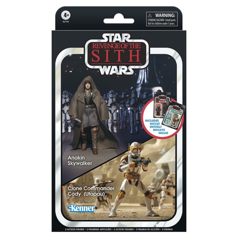 Star Wars Episode III Vintage Collection pack 2 figurines Anakin Skywalker & Clone Commander Cody (Utapau) 10 cm