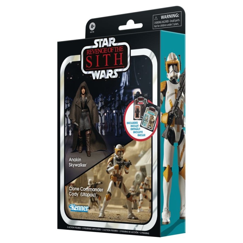 Star Wars Episode III Vintage Collection Action Figure 2-Pack Anakin Skywalker & Clone Commander Cody (Utapau) 10 cm