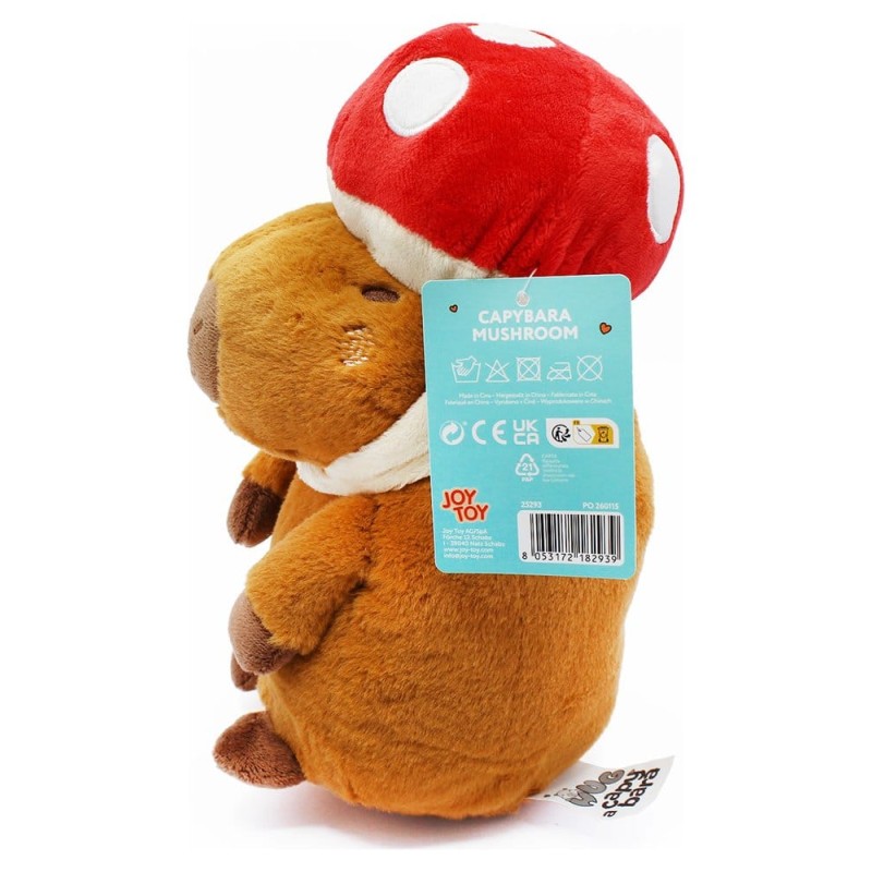 Capybara peluche Mushroom 23 cm
