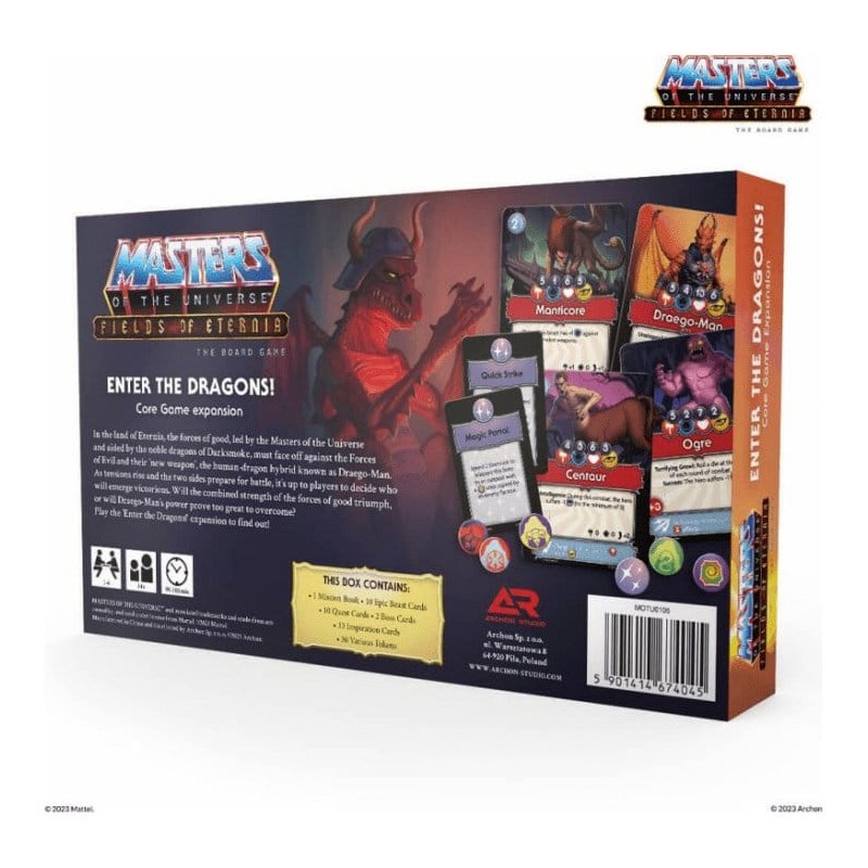 Masters of the Universe extension jeu de plateau Fields of Eternia - Enter the Dragons! *FRANÇAIS*