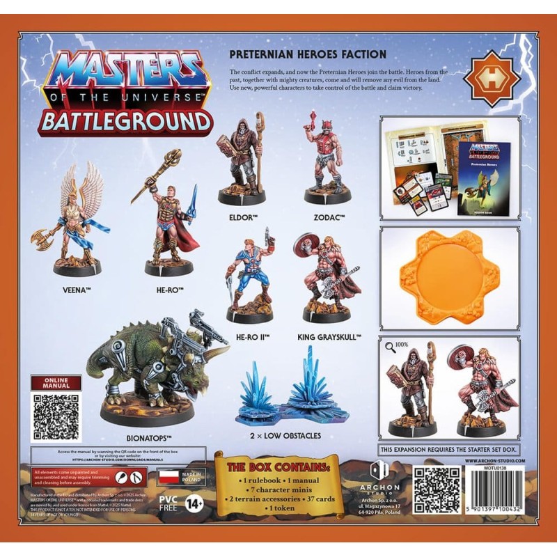 Masters of the Universe: Battleground jeu de figurines Wave 10: Preternian Heroes Faction *ANGLAIS*