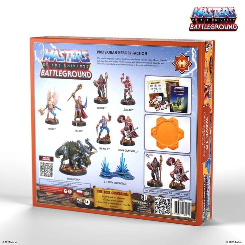 Masters of the Universe: Battleground jeu de figurines Wave 10: Preternian Heroes Faction *ITALIEN*