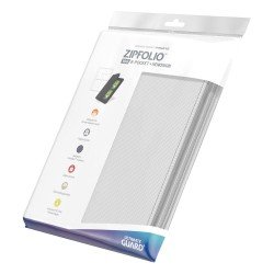 Ultimate Guard - Zipfolio 160 - 8-Pocket XenoSkin Blanc