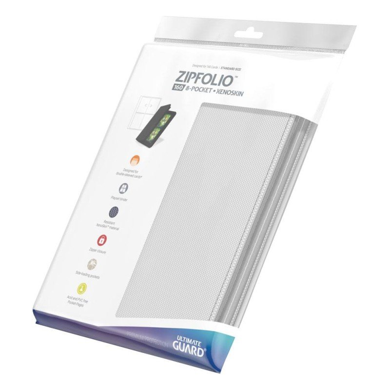 Ultimate Guard - Zipfolio 160 - 8-Pocket XenoSkin Blanc | 4260250077245