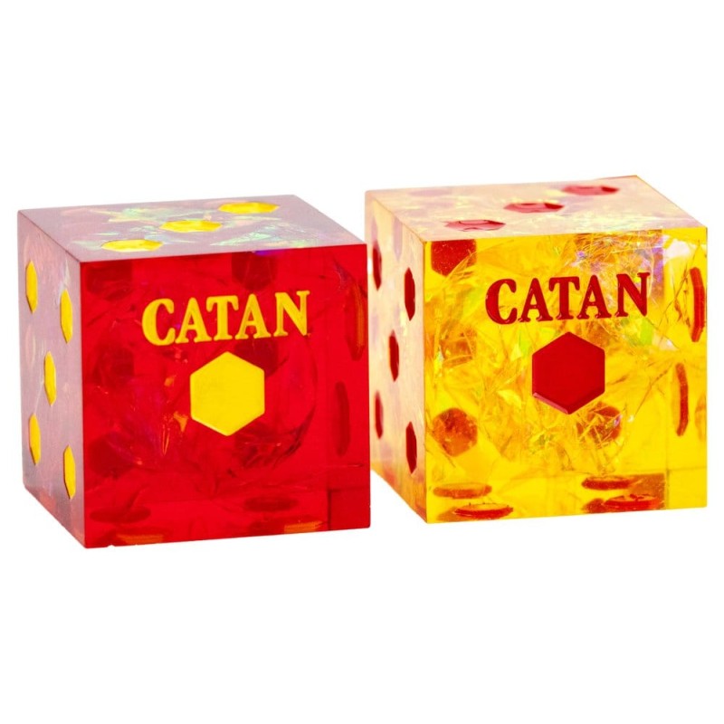 Catan pack dés D6 Sharp Edge Resin&nbsp;
