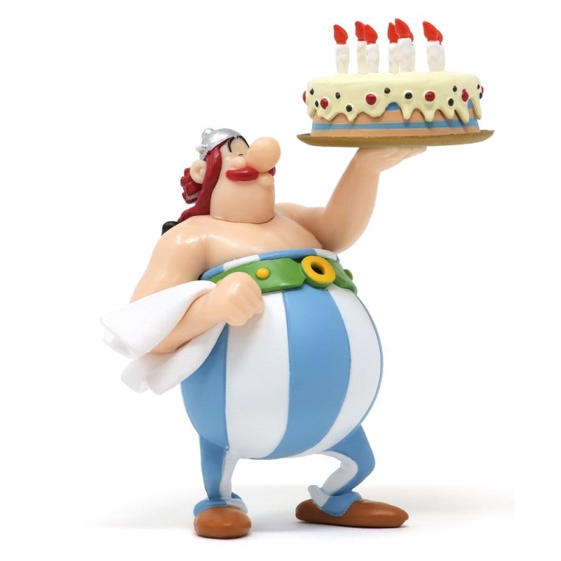 Astérix figurine PVC Obélix Joyeux Anniversaire 8,5 cm