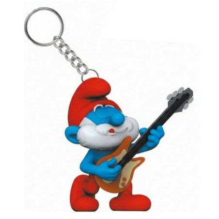Les Schtroumpfs Porte-clés Grand Schtroumpf à la guitare