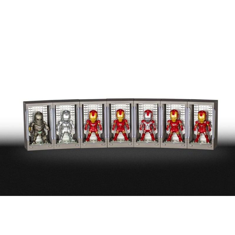 Marvel blind box assortiment Mini Egg Iron Man Hall of Armor figurines mini (6) 8 cm