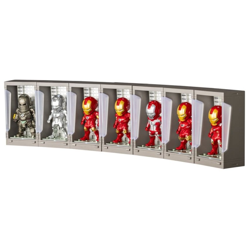 Marvel blind box assortiment Mini Egg Iron Man Hall of Armor figurines mini (6) 8 cm