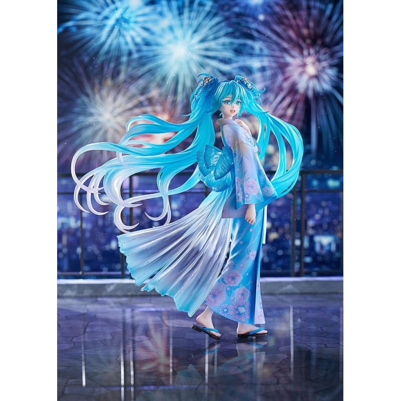Character Vocal Series 01: Hatsune Miku figurine PVC 1/7 Music & Fire Works Ver. 23 cm